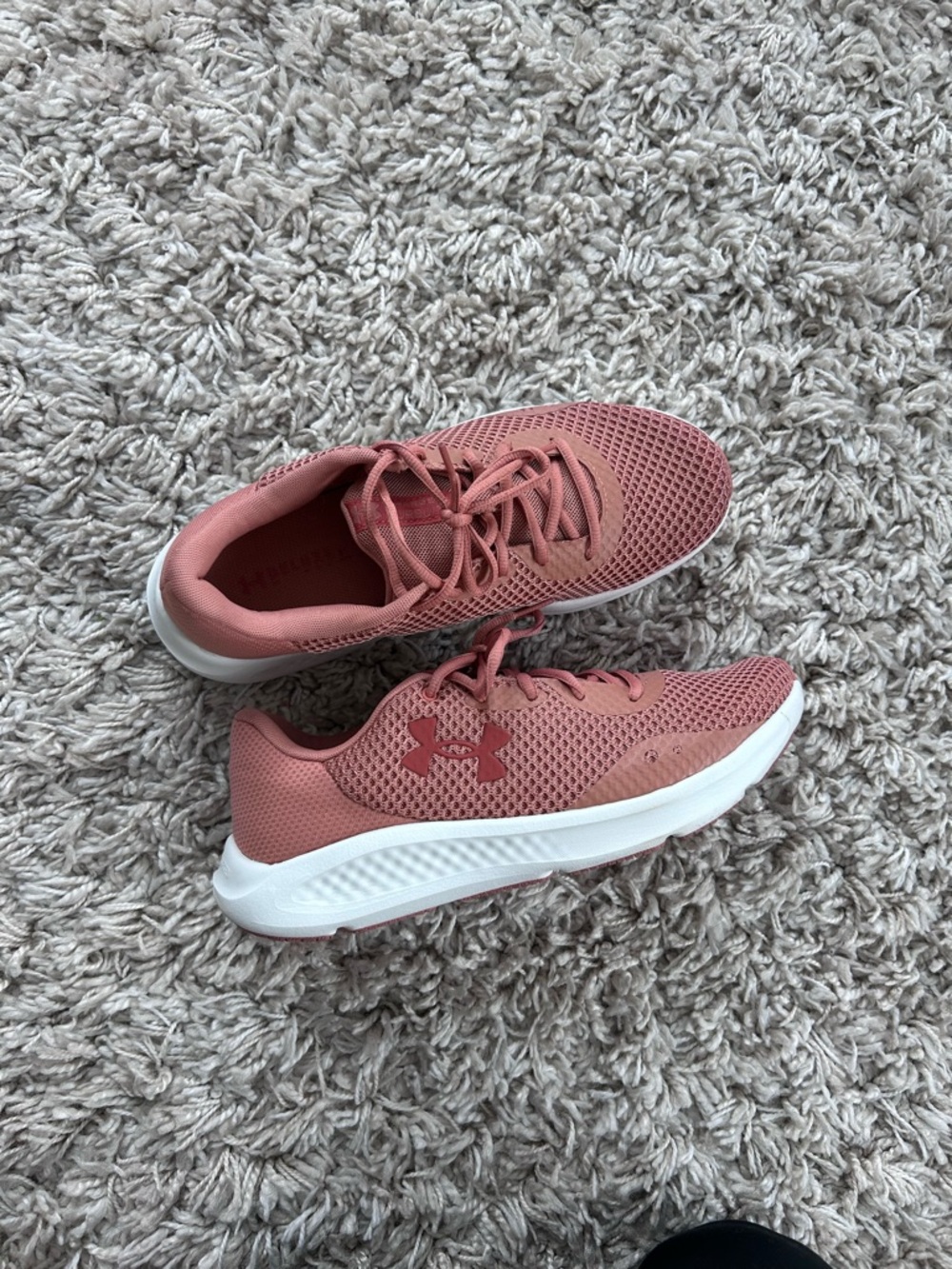 Under Armour Women’s Rose Pink Mesh Athletic Sneakers